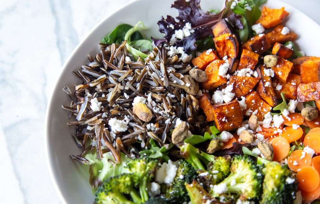 Entree: Wild Rice and Roasted Vegetable Salad
